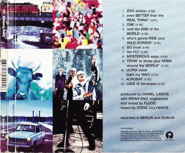 U2 – Achtung Baby CD – Unity Audio Canada