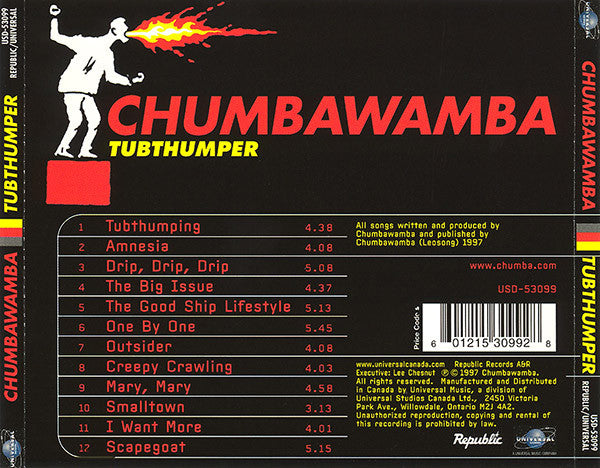 その他 Tubthumper [CD] Chumbawamba – Tubthumper CD – Unity Audio Canada