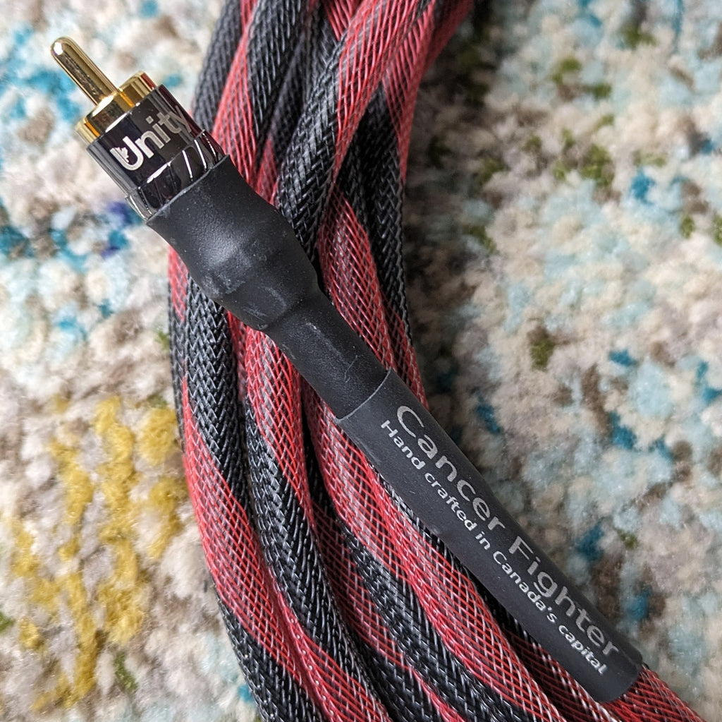 Cancer Fighter subwoofer interconnect cable from Unity Audio Canada