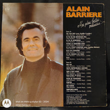 Alain Barrière ‎– Mes Plus Belles Mélodies LP