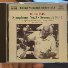 BRAHMS: Symphony No. 3 / Serenade No. 2 (Tintner Edition 5) (CD)