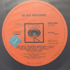 Louis Armstrong And His Band, Dave Brubeck, Lambert, Hendricks And Ross and Carmen McRae – The Real Ambassadors vinyl LP