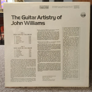 John Williams, Bach, Johann Sebastian Bach – The Guitar Artistry Of John Williams: Bach Suites No. 1 In G Major · Suite No. 3 In C Major vinyl LP