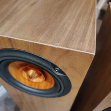 Whitewater Tower Speakers, book matched walnut, blemished