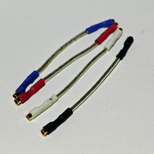 Pure Silver Phono Turntable Headshell Lead Cartridge Wires, set of 4, AG99