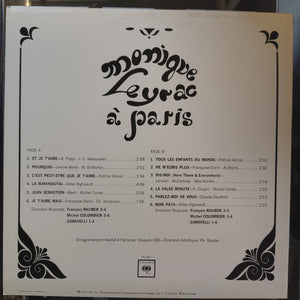 Monique Leyrac – À Paris LP
