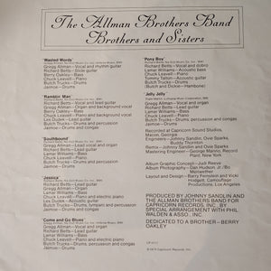The Allman Brothers Band – Brothers And Sisters LP