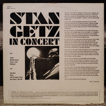 Stan Getz – Stan Getz In Concert LP