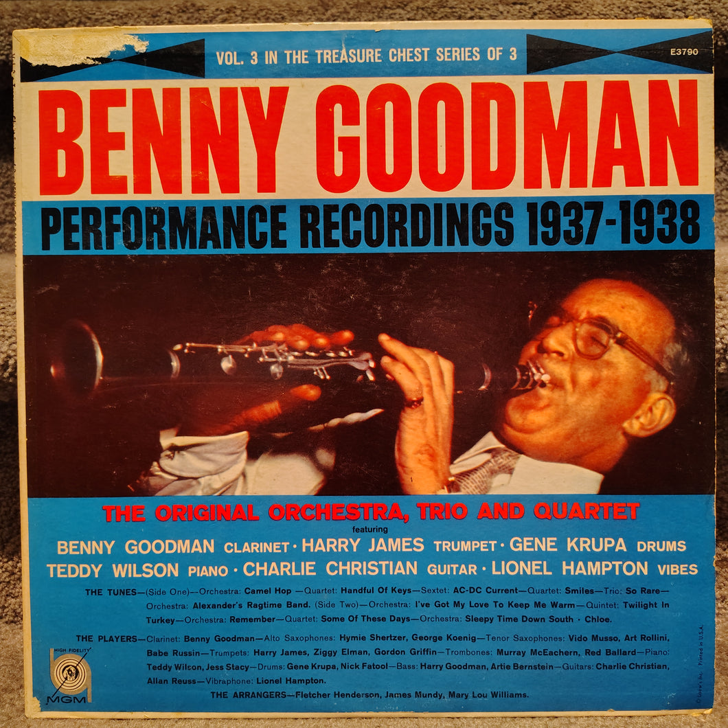 Benny Goodman – Performance Recordings 1937-1938 LP