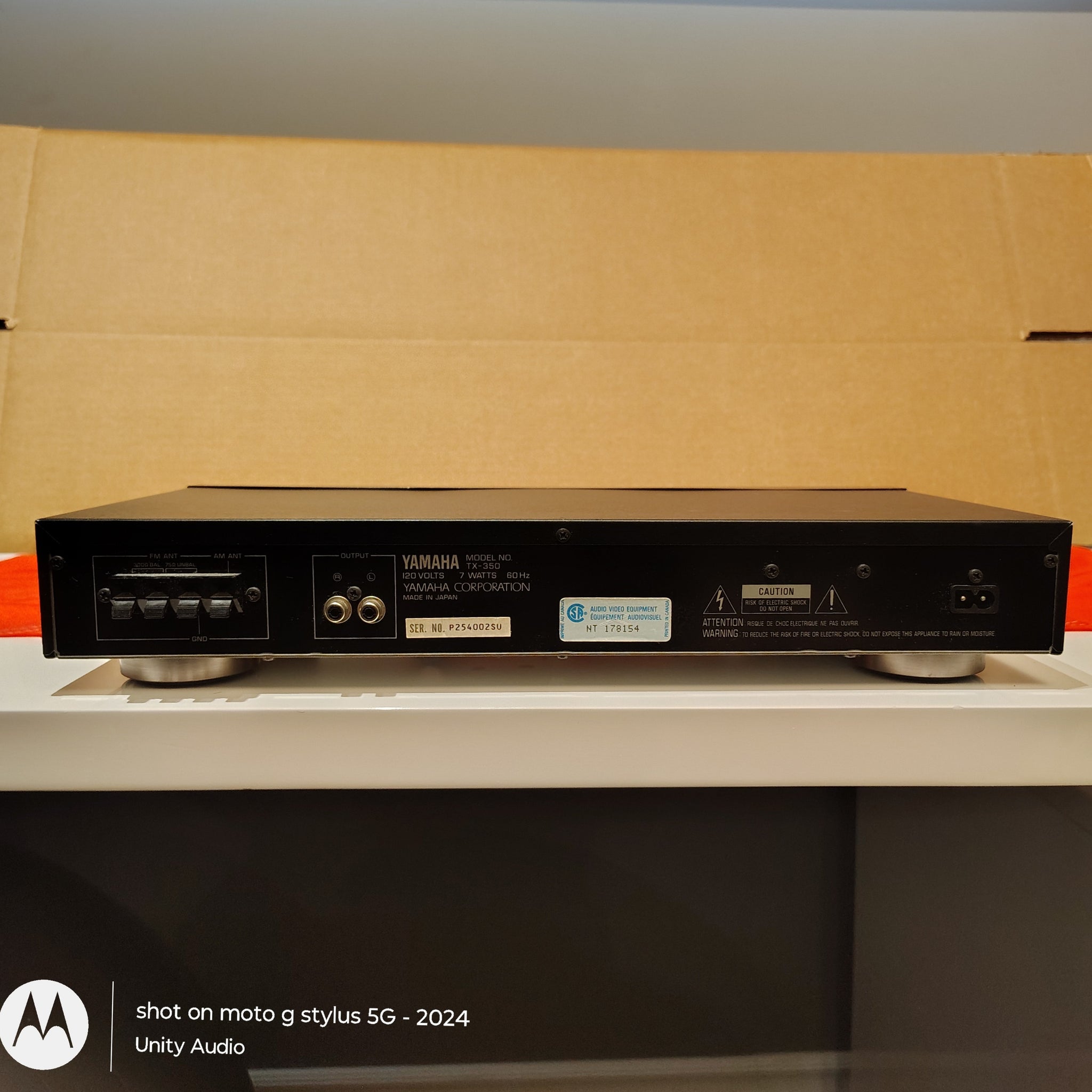 Tuner Stéréo Yamaha TX-350L – Occasion Fonctionnel