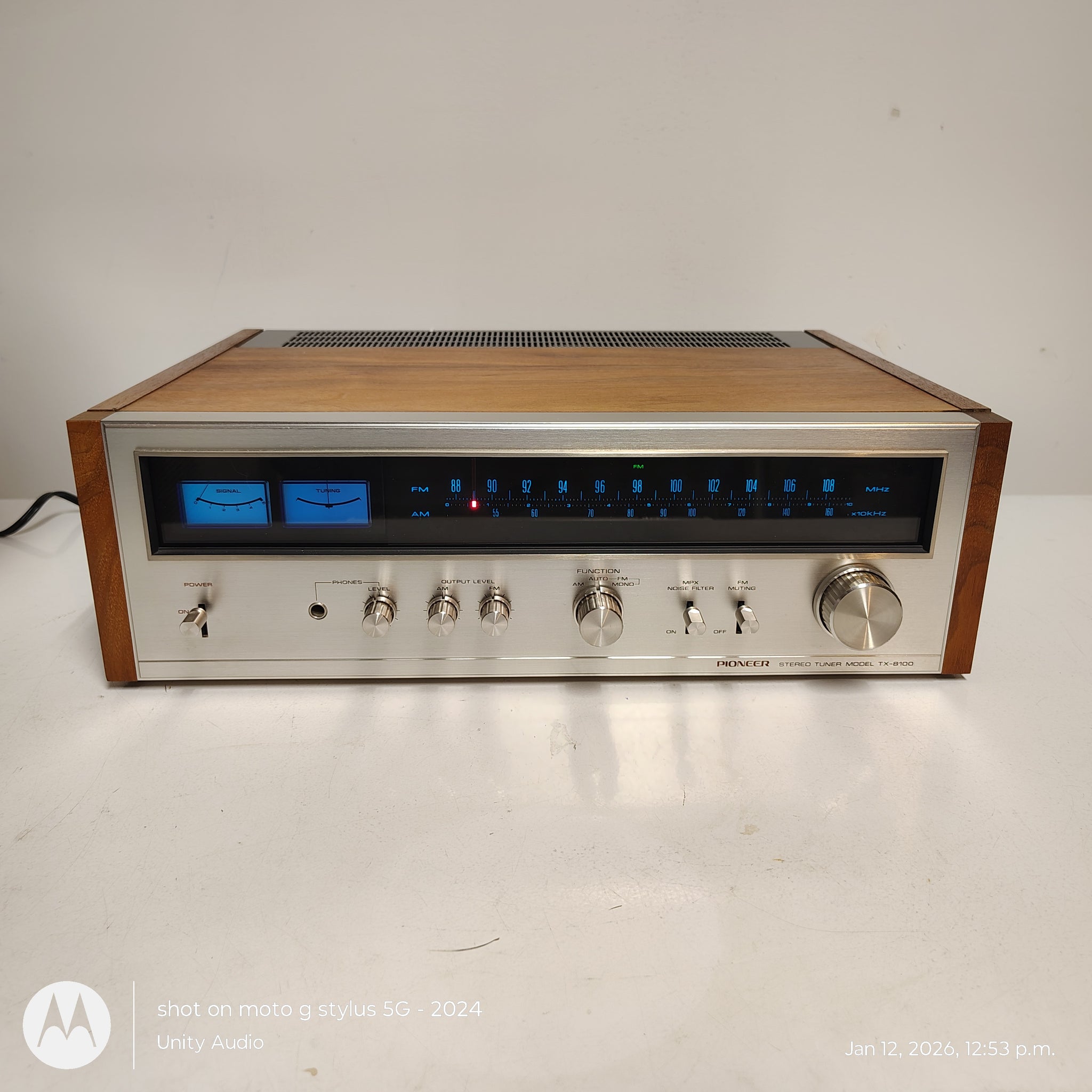 Pioneer TX-8100 tuner – Unity Audio Canada