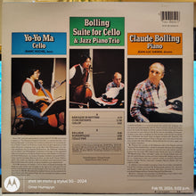 Claude Bolling, Yo-Yo Ma – Suite For Cello & Jazz Piano Trio LP