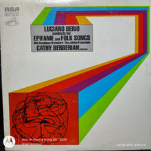Luciano Berio, BBC Symphony Orchestra ‧ The Juilliard Ensemble, Cathy Berberian – Luciano Berio Conducts His "Epifanie" And "Folk Songs" LP
