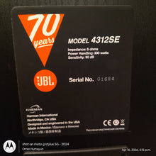 JBL 4312SE speakers
