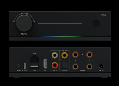 Arylic LA50 streaming amplifier with audio transmitter