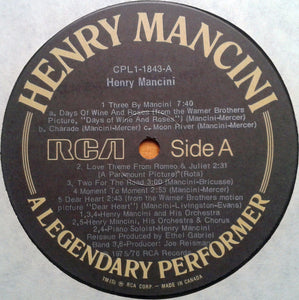 Henry Mancini – A Legendary Performer vinyl LP