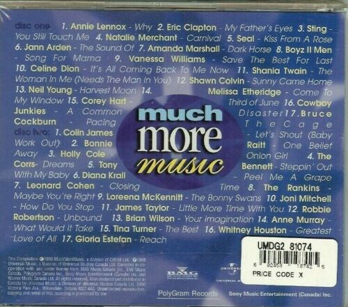 Various – MuchMoreMusic double CD – Unity Audio Canada