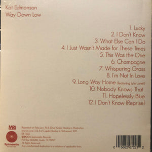 Kat Edmonson – Way Down Low CD