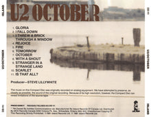 U2 ‎– October CD