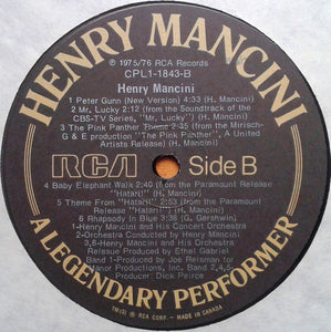 Henry Mancini – A Legendary Performer vinyl LP