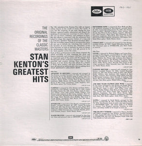 Stan Kenton – Stan Kenton's Greatest Hits LP (Capitol)