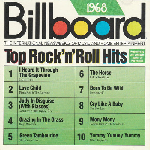 Various ‎– Billboard Top Rock'N'Roll Hits - 1968 CD