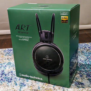 used Audio Technica ATH-A990Z Art Monitor closed-back dynamic headphones