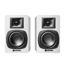 Audio Technica AT-SP3X Powered Bookshelf Speakers, white