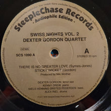 Dexter Gordon Quartet – Swiss Nights Vol. 2 LP (Steeplechase)