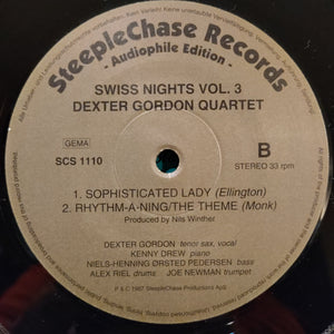 Dexter Gordon Quartet – Swiss Nights Vol. 3 LP (Steeplechase)