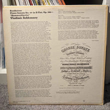 Beethoven, Ashkenazy ‎– Hammerklavier Sonata In B Flat Op. 106 vinyl LP (London)