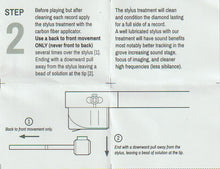 Tri-Art Audio stylus treatment, with brush