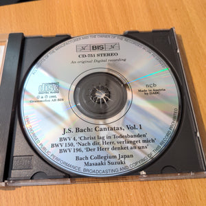 JS Bach · Cantates – Bach Collegium Japon, Suzuki Vol. 1 CD (BRI)