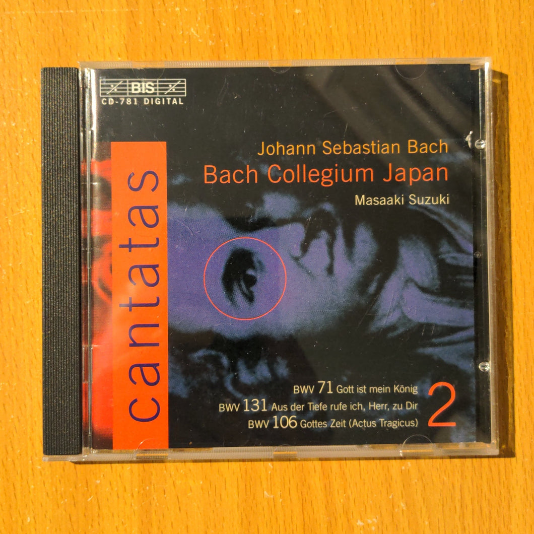 JS Bach · Cantates – Bach Collegium Japan, Suzuki Vol. 2 CD (BRI)