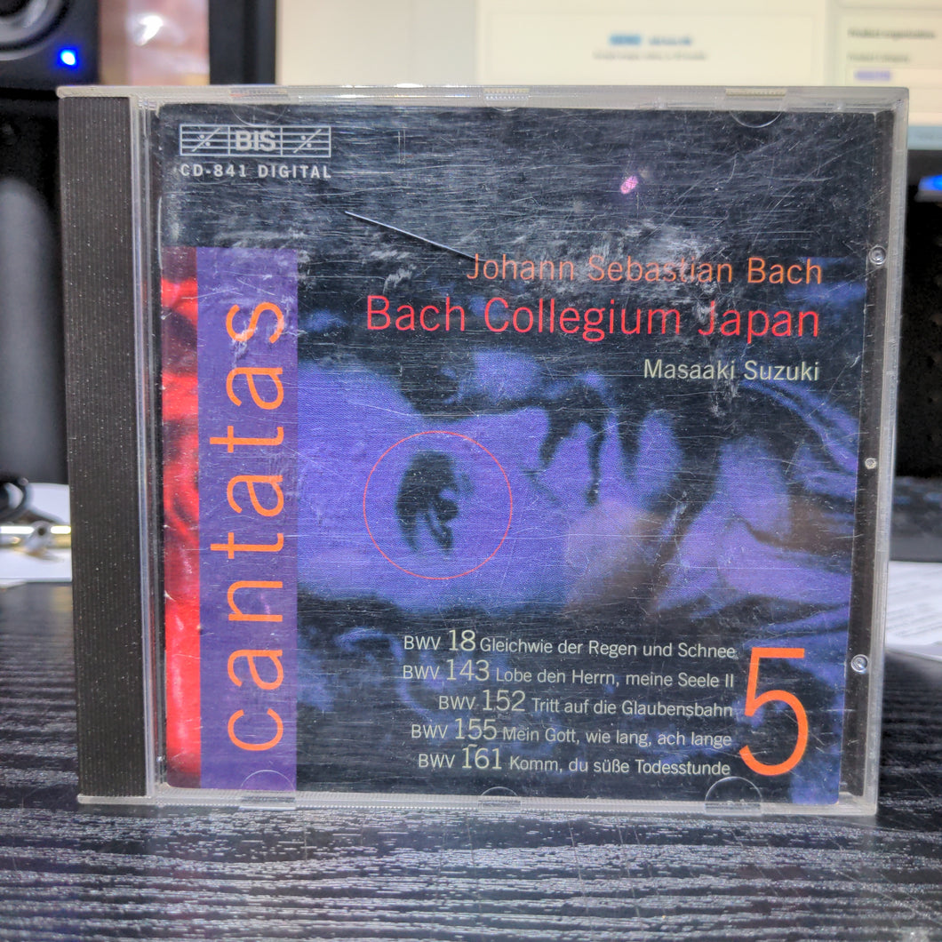 JS Bach · Cantates – Bach Collegium Japon, Suzuki Vol. 5 CD (BRI)