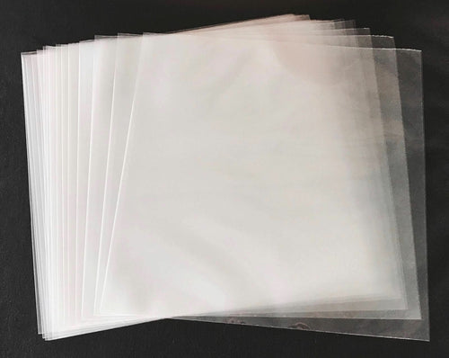 12 INCH LP OUTER SLEEVES- CLEAR POLY SLEEVE, pack of 50