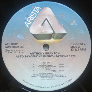 Anthony Braxton – Alto Saxophone Improvisations 1979 2LP (Arista)