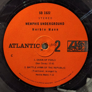 Herbie Mann ‎– Memphis Underground LP (Atlantic)