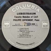 Philippe Entremont ‎– Mélodies Préférées De Liszt: Liebestraum LP (Columbia)