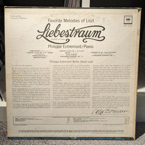 Philippe Entremont ‎– Mélodies Préférées De Liszt: Liebestraum LP (Columbia)